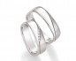 Preview: Trauringe aus Palladium 55-30050+55-30060 mit Diamanten