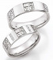 Preview: Trauringe aus 333-/ Weißgold 66/38090-060-66/38100-060 Diamanten mit Gravur Preview: Trauringe aus 333-/ Weißgold 66/38090-060-66/38100-060 Diamanten mit Gravur