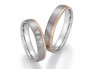 Preview: Trauringe aus Titan 78-10130+78-10140 mit Diamanten und Rosègoldeinlage Preview: Trauringe aus Titan 78-10130+78-10140 mit Diamanten und Rosègoldeinlage
