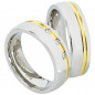 Preview: Partnerringe Edelstahl AB2046-AB2047 und Gravur Preview: Partnerringe Edelstahl AB2046-AB2047 und Gravur