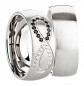 Preview: Partnerringe Edelstahl AB3742-AB3743 und Gravur
