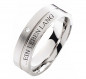 Preview: Damenring Edelstahl DE177 mit Diamant und Außengravur Preview: Damenring Edelstahl DE177 mit Diamant und Außengravur