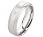 Preview: Damenring Edelstahl DE198 mit Diamant