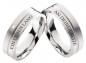Preview: Partnerringe Edelstahlringe PE177 mit Diamant und Außengravur Preview: Partnerringe Edelstahlringe PE177 mit Diamant und Außengravur