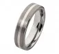 Preview: Herrenring Titanring mit Silber HT065 mit Gravur