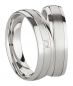 Preview: Partnerringe Silberringe SR1266-SR11-1 mit Diamanten