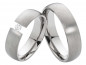 Preview: Partnerringe Titanringe PT006 mit Zirkonia