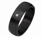 Preview: Traumhafte Carbonringe C002 mit Diamant oder Zirkonia