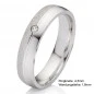 Preview: Eheringe aus massiven 925 Silber mit DIAMANT SB42