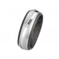 Preview: Elegante Carbon-Titan-Ringe AB3850-AB3851 mit Diamant