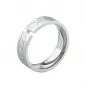 Preview: Edelstahlring LUC50 mit Diamant und Etui
