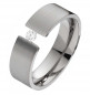 Preview: Damenring Titanring DT022 mit Zirkonia und Gravur Preview: Damenring Titanring DT022 mit Zirkonia und Gravur