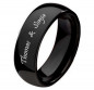 Preview: Massive und schlichte Wolfram Ringe W108