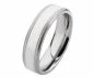 Preview: Schlichter Ring aus Edelstahl E008 ohne Stein mit Gravur
