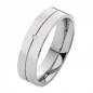Preview: Edelstahlringe E166 mit Diamant und Gravur