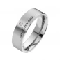 Preview: Edelstahlringe E173 mit Zirkonia oder Diamant und Außengravur Preview: Edelstahlringe E173 mit Zirkonia oder Diamant und Außengravur