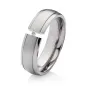 Preview: Moderner Titanring LUC15 mit Zirkonia oder Diamant