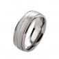Preview: Eheringe mit Gravur aus Titan MOR32 mit Zirkonia oder Diamant