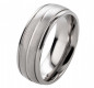 Preview: Titanringe voll im Trend T037 breite 8mm + Glanzrillen Preview: Titanringe voll im Trend T037 breite 8mm + Glanzrillen