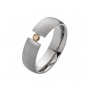 Preview: Titanringe gravierbare T137 mit Diamant breite 6mm Preview: Titanringe gravierbare T137 mit Diamant breite 6mm