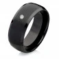 Preview: Partnerringe Wolframringe PW152 mit Zirkonia Preview: Partnerringe Wolframringe PW152 mit Zirkonia