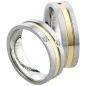 Preview: Partnerringe Edelstahl AB1014-AB1015 und Gravur