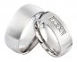 Preview: Edelstahlringe E144 mit Zirkonias und Gravur