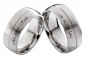Preview: Partnerringe Edelstahlringe PE153 ohne Stein mit Außengravur