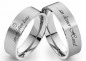 Preview: Edelstahlringe E173 mit Zirkonia oder Diamant und Außengravur