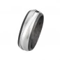 Preview: Elegante Carbon-Titan-Ringe AB3850-AB3851 mit Diamant