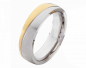Preview: Bicolor Herrenring E150 mit Gravur