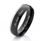 Preview: Schwarze Titanringe T174 außengravur Preview: Schwarze Titanringe T174 außengravur