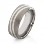 Preview: Partnerringe aus Titan mit Silber TS633 Preview: Partnerringe aus Titan mit Silber TS633