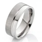 Preview: Herrenring Titanring HT150 ohne Stein mit Gravur