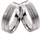 Preview: Partnerringe Edelstahlringe PE291 mit Zirkonia oder Diamant und Außengravur Preview: Partnerringe Edelstahlringe PE291 mit Zirkonia oder Diamant und Außengravur