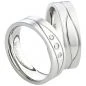 Preview: Partnerringe Edelstahl AB1756-AB1757 und Gravur