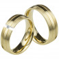 Preview: Edelstahlringe LUC24 mit Diamant Preview: Edelstahlringe LUC24 mit Diamant