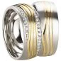 Preview: Partnerringe Edelstahl AB3204-AB3205 mit Gravur