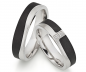 Preview: Silber Carbonring SR1942/SR1943 mit W/Si 0,010 CT Diamant