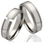 Preview: Titanringe LUC54 mit Zirkonia oder Diamant