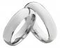 Preview: Partnerringe Silberringe PS800 ohne Stein, polierte Oberfläche, schlicht und edel