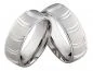 Preview: Partnerringe Silberringe PS817 7mm breit, ohne Stein, Glanzrillen-Design