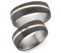 Preview: Titan Carbonring AB4638+39 mit W/Si 0,010 CT Diamant Preview: Titan Carbonring AB4638+39 mit W/Si 0,010 CT Diamant