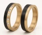 Preview: Titan Carbonring AB4764+65 mit Zirkonias Preview: Titan Carbonring AB4764+65 mit Zirkonias