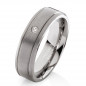 Preview: Damenring Titanring DTB4 mit Stein und Gravur Preview: Damenring Titanring DTB4 mit Stein und Gravur