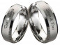 Preview: Wolframringe W107 mit Zirkonia oder Diamant und Außengravur
