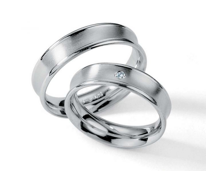 Preview: Trauringe Silberringe mit Gravur 55/01120-060