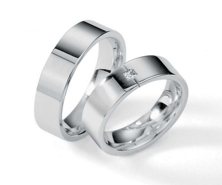 Preview: Klassische Trauringe Silber 55/01130-060