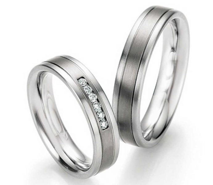 Preview: Trauringe Edelstahl Titan 68-06060