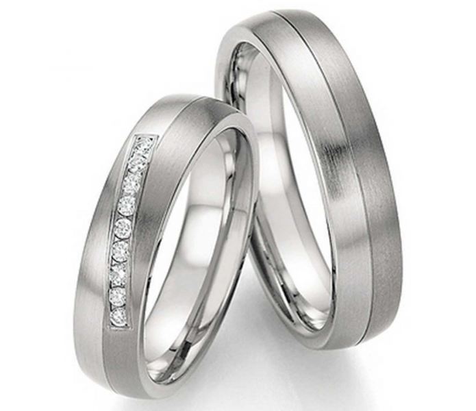 Preview: Trauringe Edelstahl Titan 68-06110-06120